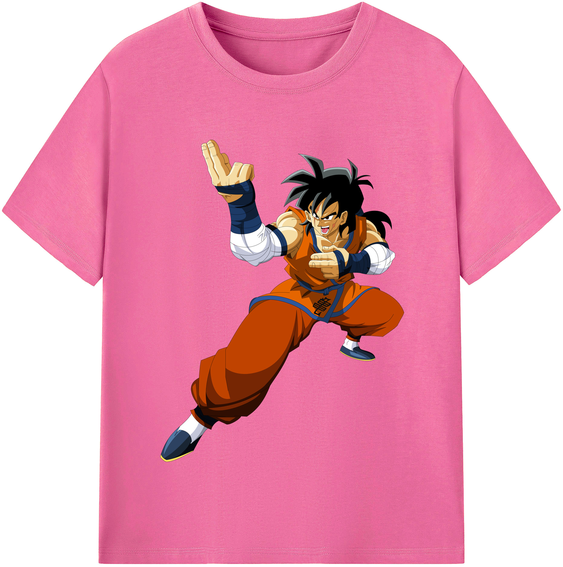 （画像用） ドラゴンボール ヤムチャ DRAGON BALL Yamcha レディースカジュアルプリントTシャツ（綿100％）